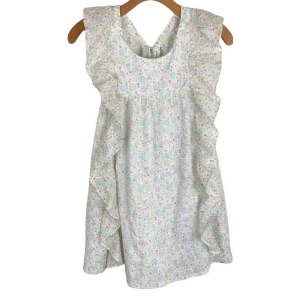 Shabby Chic Other - Shabby Chic Bunny Graphic Boutique Prairie Tunic Easter Dress Kids Size 8